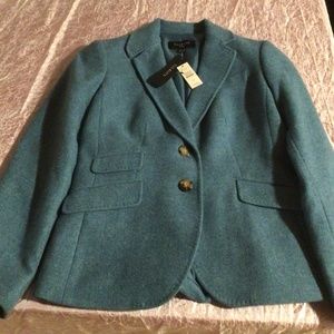 TALBOTS  Blue Tweed Jacket. Size 2 petite